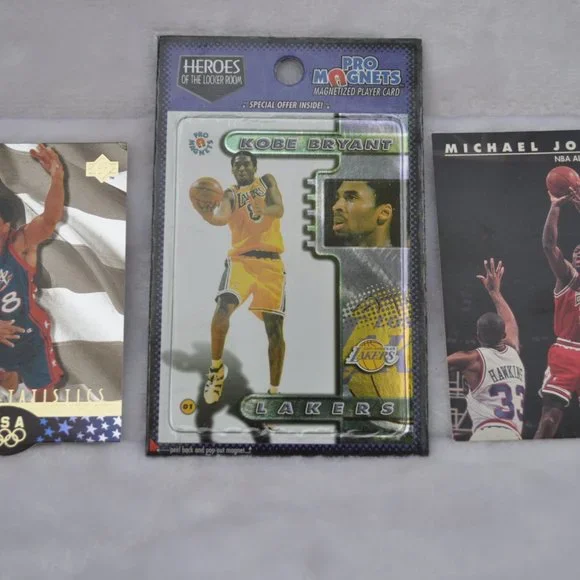 Kobe Bryant Pro magnet Michael Jordan#45 Scottie Pippen Lot of 3 basketball card - Picture 2 of 8